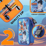Naruto Pencil Case with Stationery Included School Supplies Filled Large Pencil Case