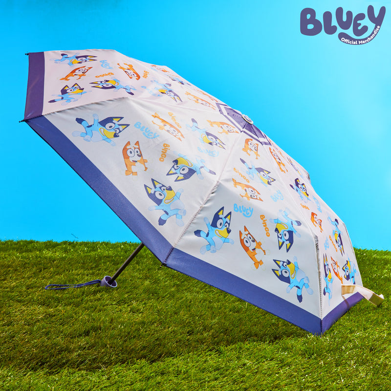 Bluey Kids Folding Umbrella, Telescopic Lightweight Umbrella - Get Trend
