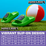 Minecraft Boys Sliders or Flip Flops for Beach and Pool - Boys Gifts