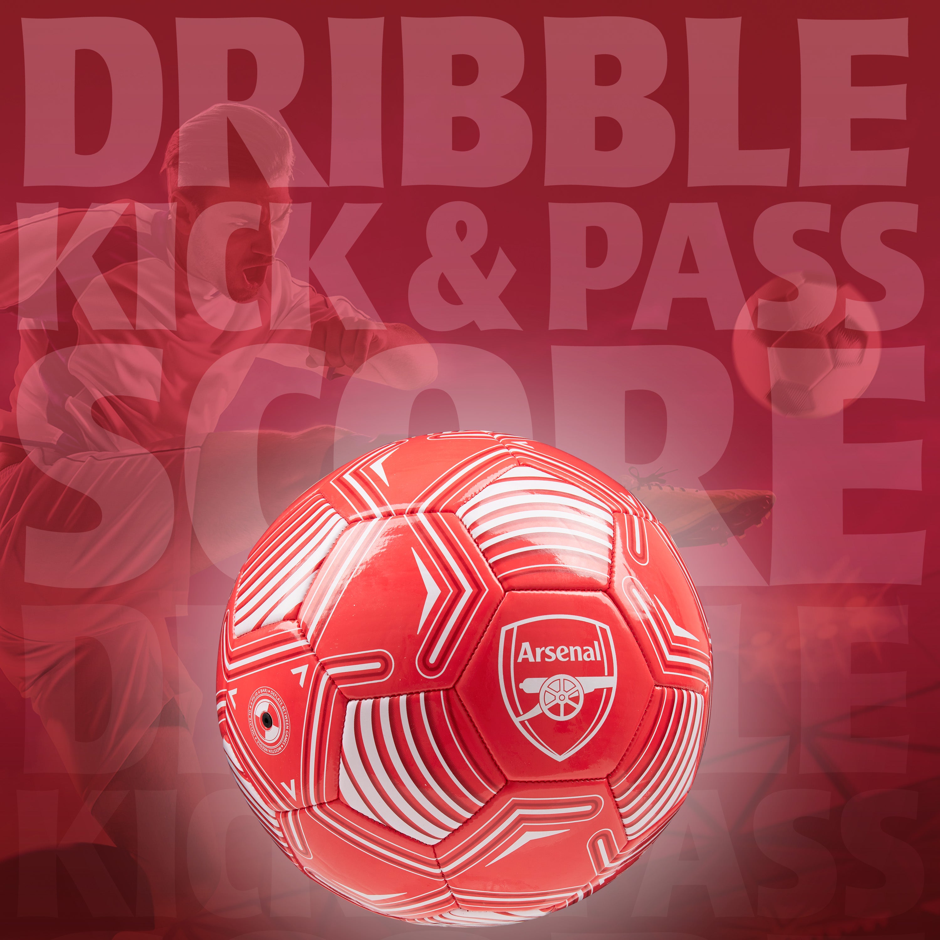 Arsenal F.C. Football Soccer Ball for Adults & Teenagers - Size 5 - Get Trend