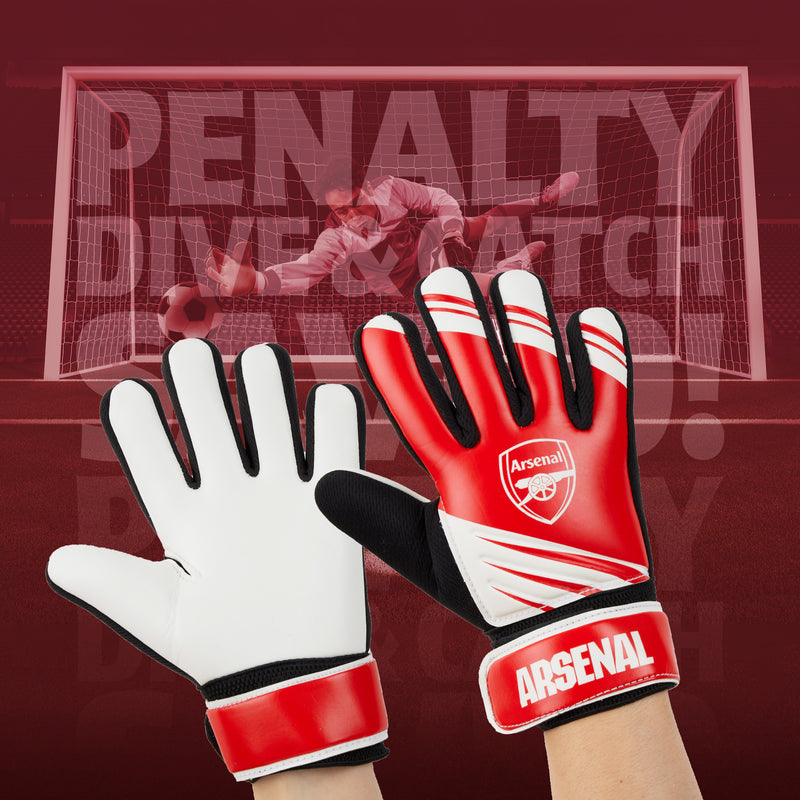 Arsenal F.C. Goalkeeper Gloves for Kids Teenagers - Size 5 - Get Trend