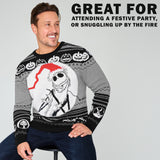 Disney Mens Christmas Jumper Crew Neck with Long Sleeves, Warm Cosy Xmas Jumper - Gifts for Men