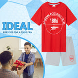Arsenal F.C. Boys Pyjamas Set, T-Shirt & Shorts Nightwear - Get Trend