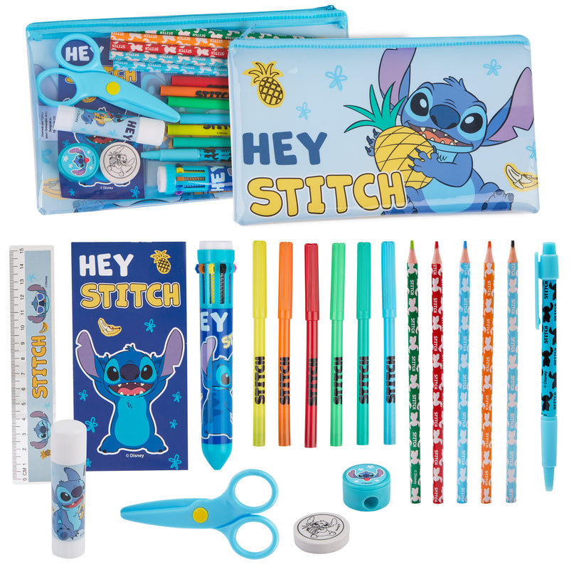 Disney Stitch Pencil Case with Stationery, Filled Pencil Case - Get Trend