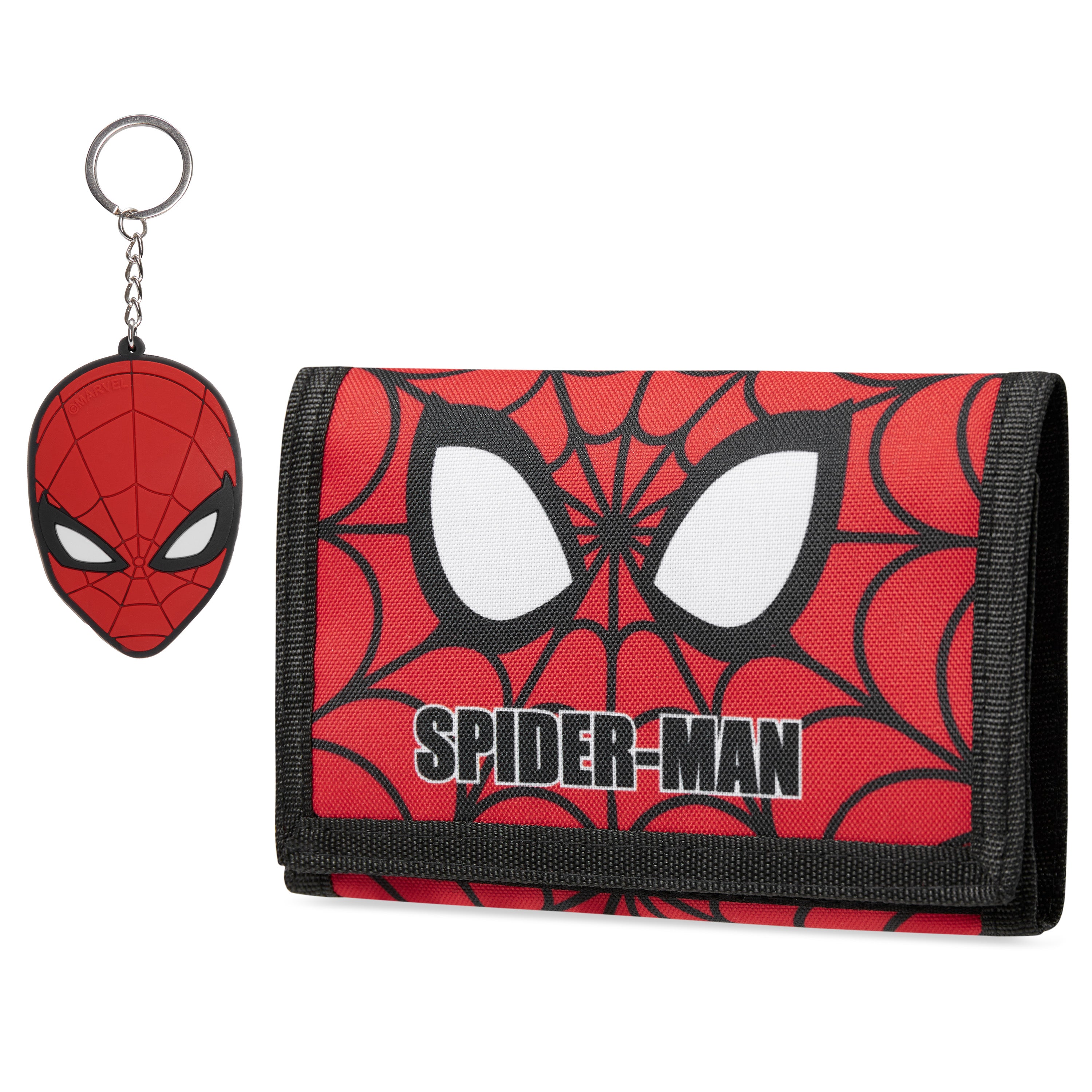 Marvel Boys Wallet and Keyring Gift Set - Red Spiderman - Get Trend