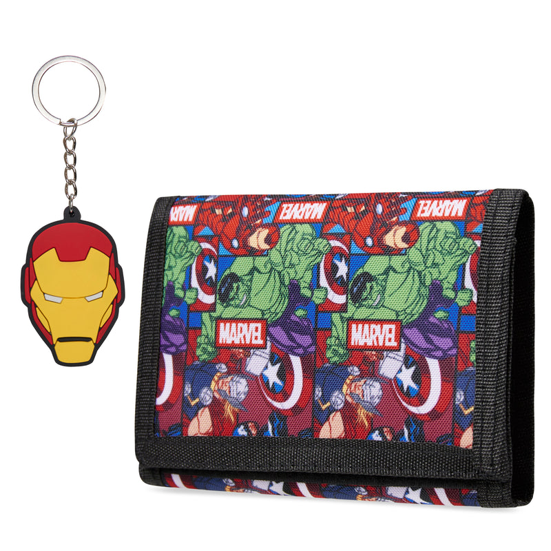 Marvel Boys Wallet and Keyring Gift Set - Multi Avengers - Get Trend