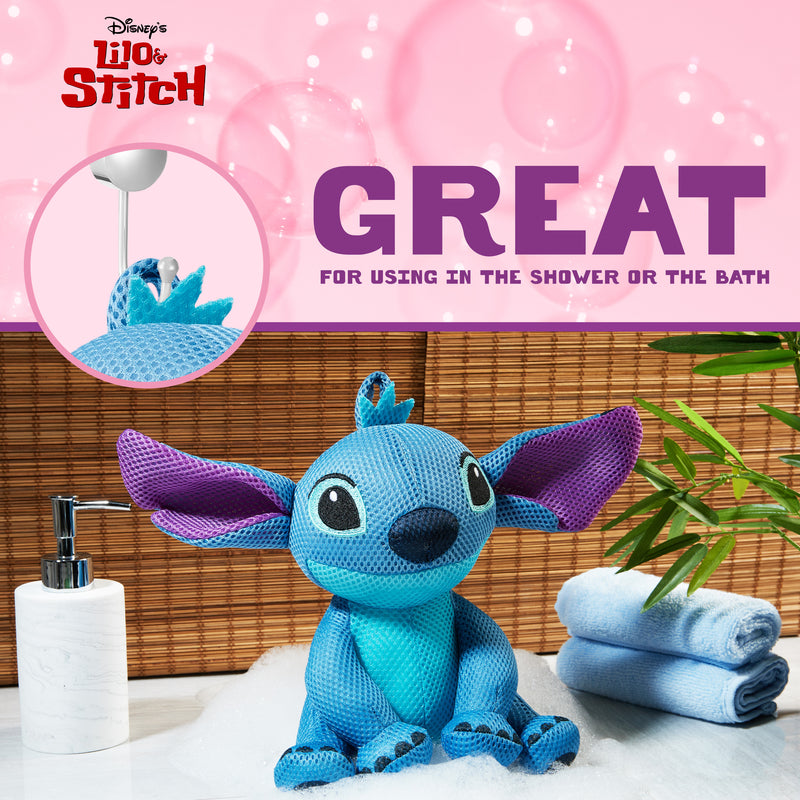 Disney Stitch Loofah Sponge for Kids Bath Sponge Mesh - Stitch
