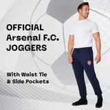 Arsenal F.C. Mens Sweatpants with 2 Pockets and Cuffed Ankles - Get Trend