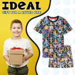 Pokemon Boys Pyjamas for Kids, T-Shirt and Shorts Summer PJs for Boys - Get Trend