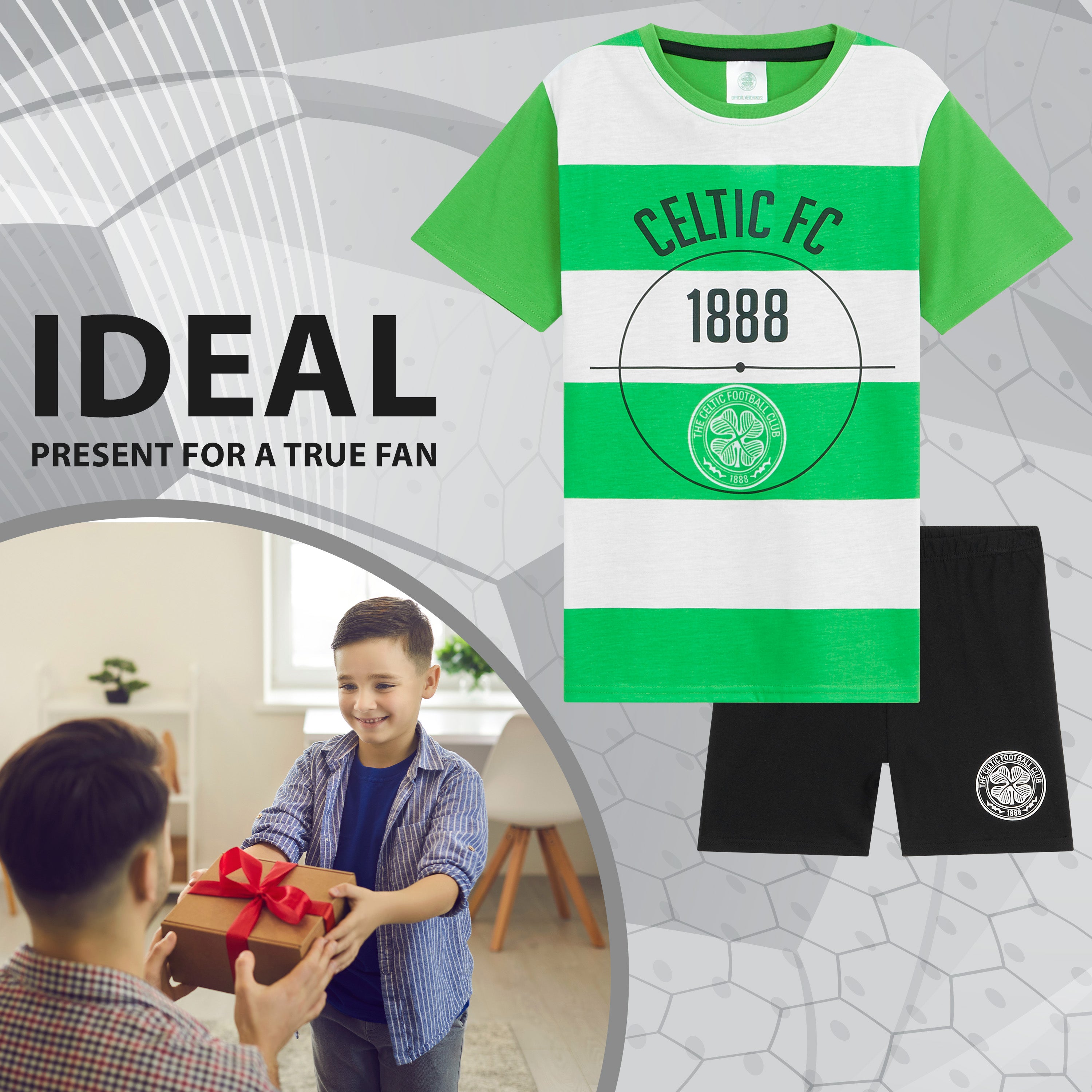 Celtic F.C. Boys PJs, Celtic F.C.  Short Pyjamas for Kids - Get Trend