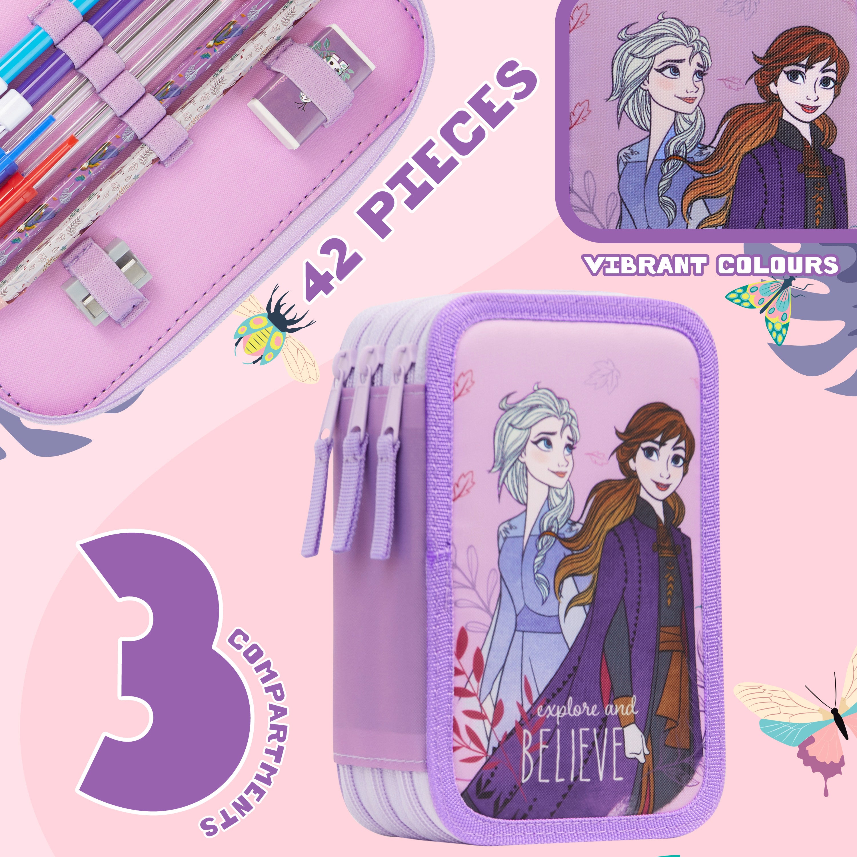 Disney Pencil Case Frozen Filled Pencil Case - Get Trend