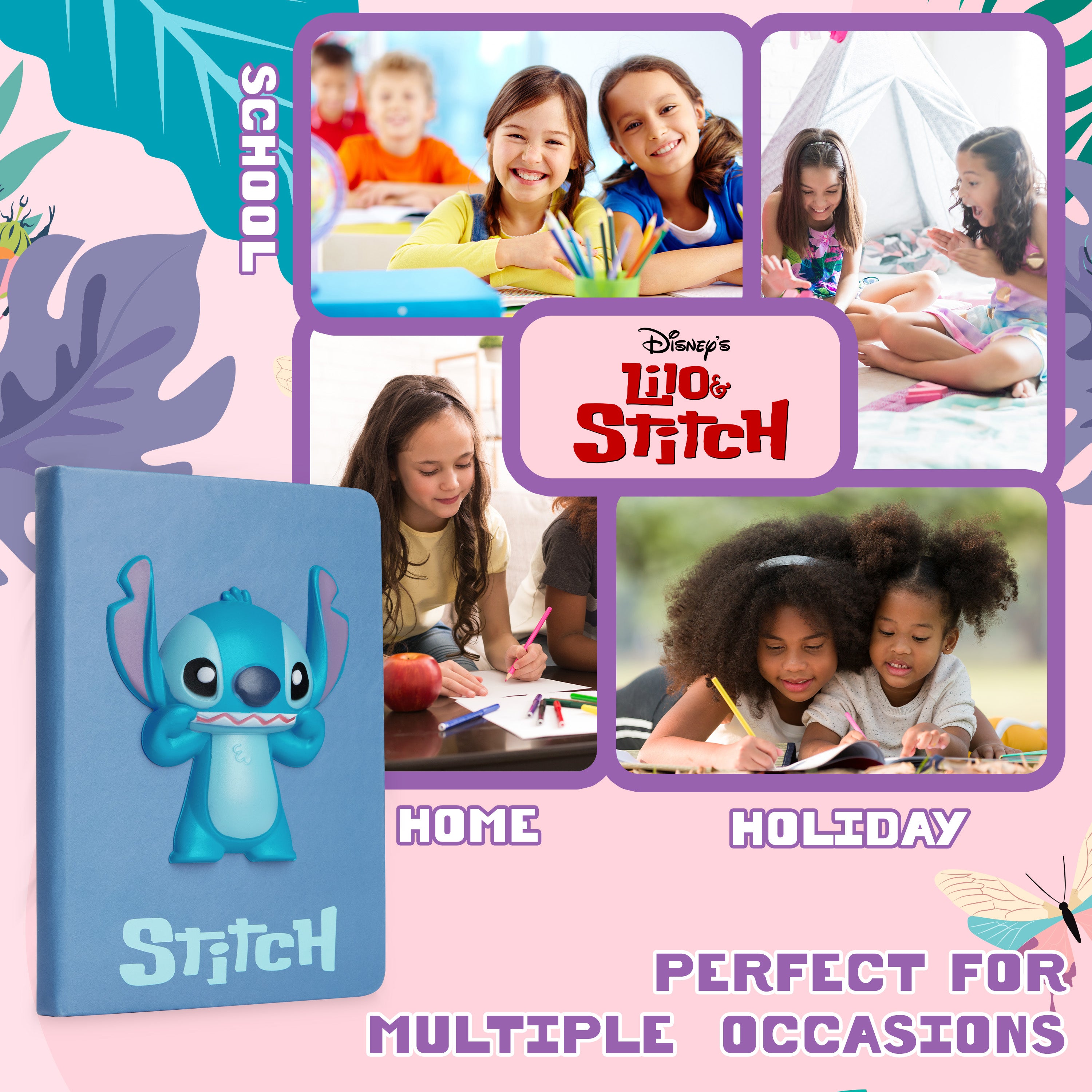 Disney Stitch Stationery Set A5 Notebook and Pen Gift Set - Get Trend