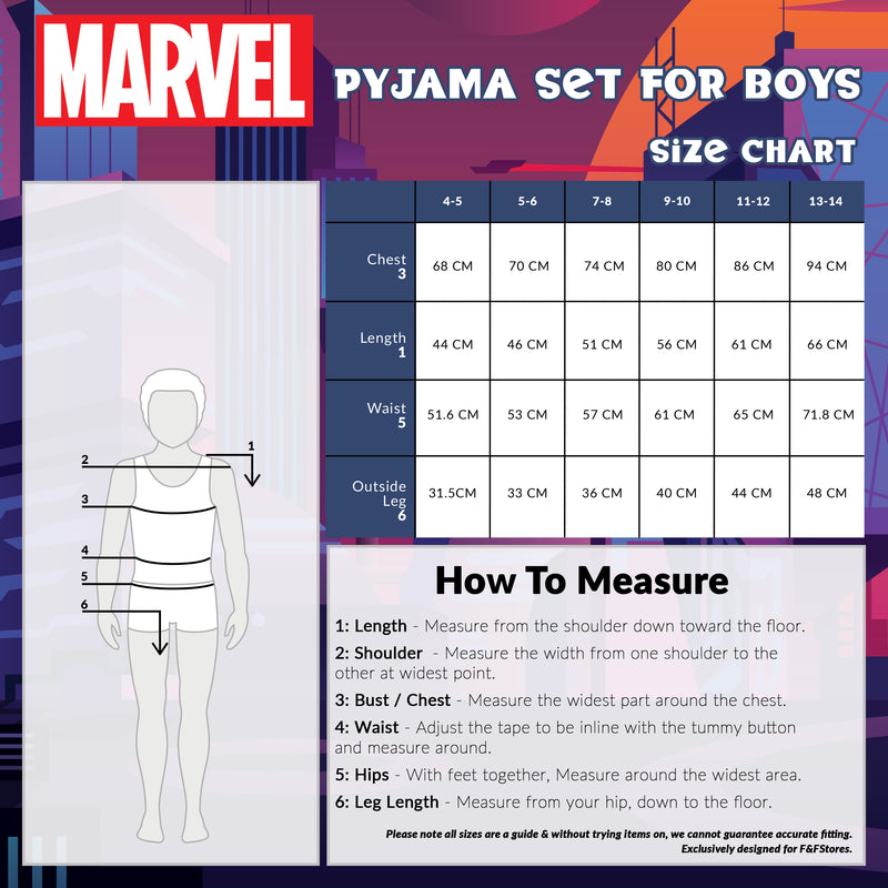Marvel Boys Pyjamas for Kids, Boys Short Pyjamas