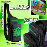 Minecraft Boys Crossbody Bag with Adjustable Strap - Gamer Gifts - Get Trend