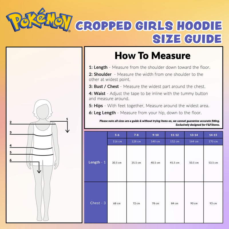 Pokemon Kids Hoodie for Girls, Cropped Pikachu Sweatshirt for Girls - Get Trend