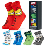 Marvel Spiderman Socks Boys 5 Pack Teens Soft Calf Length Socks - Get Trend