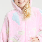 CityComfort Glow in The Dark Onesie Kids Onesies for Girls Rainbow Unicorn Pyjamas - Get Trend