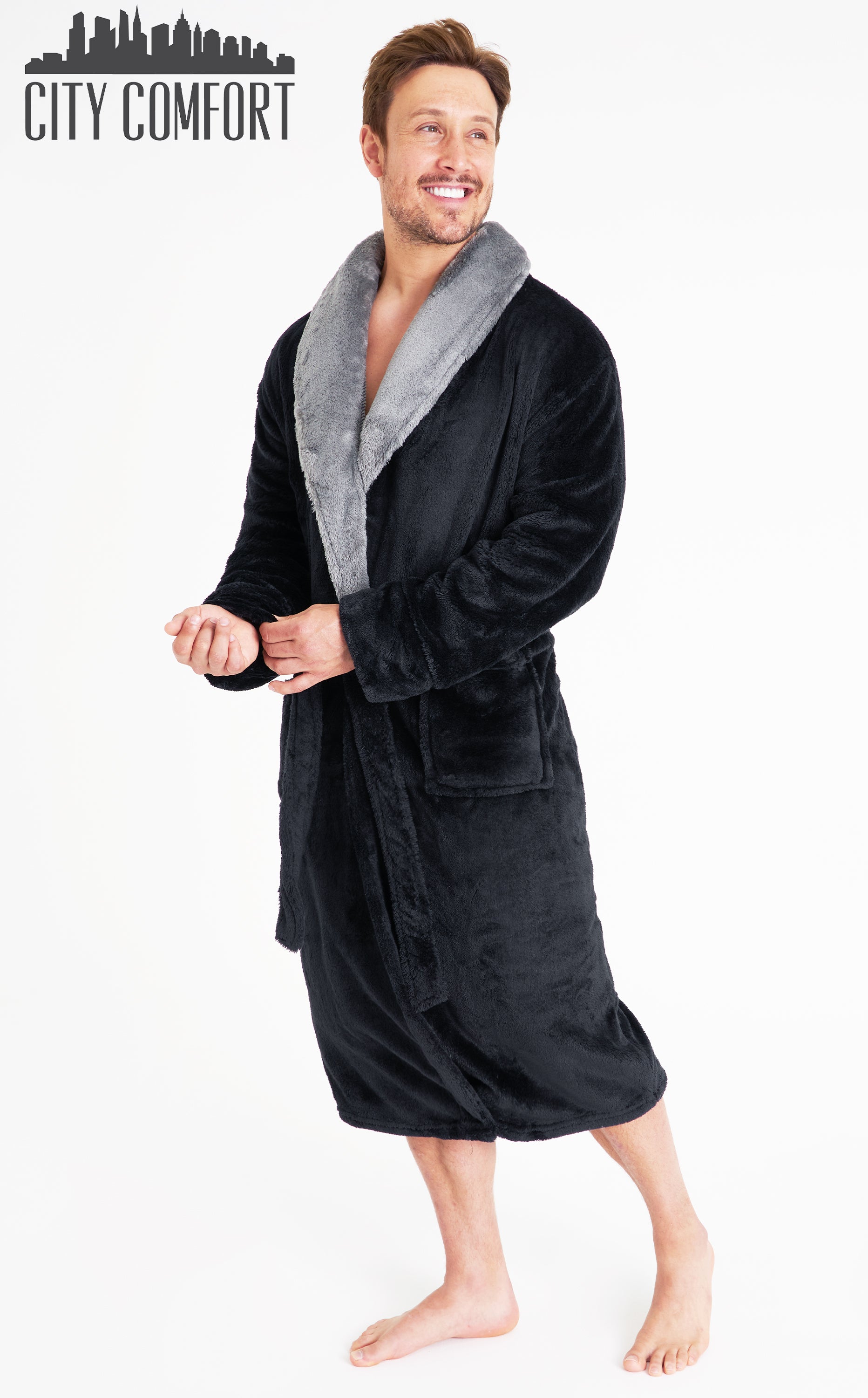 CityComfort Mens Dressing Gowns, Extra Soft Bath Robes For Men - Get Trend