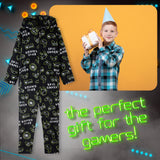 CityComfort Onesies for Boys, Fluffy Fleece Pyjamas for Kids and Teenage Boys Girls, Gaming Onesie, Camo Onesie, Warm Winter Kids PJs 7-14 Years