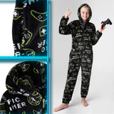 CityComfort Onesies for Boys, Fluffy Fleece Pyjamas for Kids and Teenage Boys Girls, Gaming Onesie, Camo Onesie, Warm Winter Kids PJs 7-14 Years