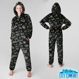 CityComfort Onesies for Boys, Fluffy Fleece Pyjamas for Kids and Teenage Boys Girls, Gaming Onesie, Camo Onesie, Warm Winter Kids PJs 7-14 Years