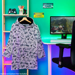 CityComfort Hoodie Blanket for Kids & Teenagers Fleece Wearable Blanket Warm Gamer Football Oversized Hoodie with Sherpa Hood Loungewear Gaming Gifts - Get Trend