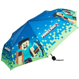 Minecraft Telescopic Umbrella - Folding Umbrella Lightweight for Travel School