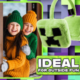 Minecraft Ear Muffs Kids - Creeper Winter Accessories - Get Trend