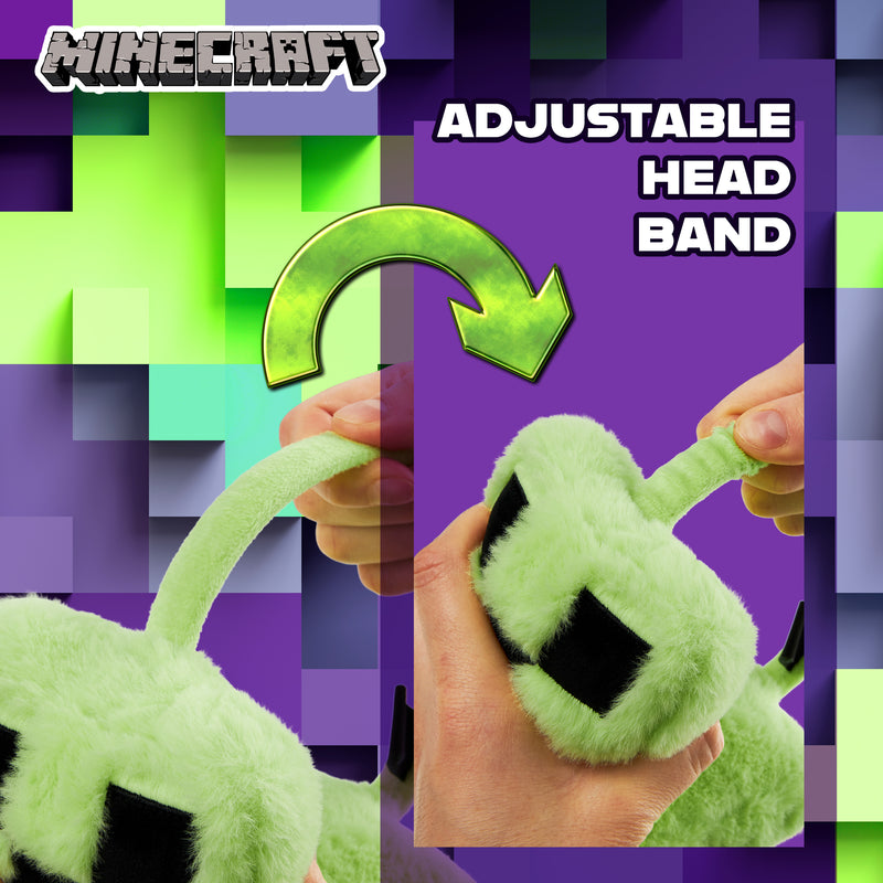 Minecraft Ear Muffs Kids - Creeper Winter Accessories - Get Trend