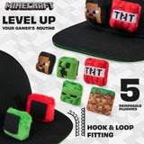 Minecraft Boys Baseball Cap with Removable Plush Accessory - Gamer Gifts