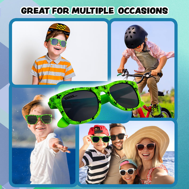 Minecraft Baseball Cap and Kids Sunglasses Set