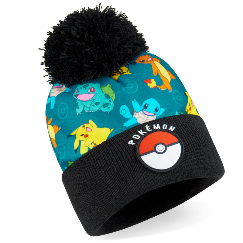 Pokemon Beanie Hat and Gloves Set Kids - 2 Piece Winter Set