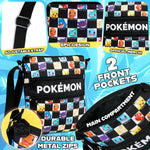 Pokemon Shoulder Bag for Kids & Teens Anime Cross Body Bag Pikachu Gengar Small Bag for Shopping Travel Holiday School for Phone Wallet Gifts for Kids - Get Trend