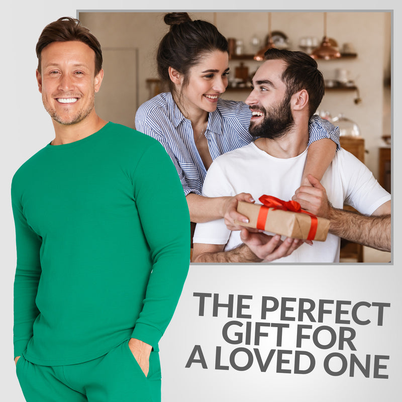 CityComfort Ribbed Pyjamas for Men -Matching PJs for Family - Get Trend