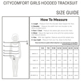 CityComfort Girls Tracksuit Set 2 Piece Jogging Bottoms and Hoodie Loungewear - Get Trend