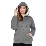 CityComfort Womens Hoodie with Fleece Lining Zip - Get Trend