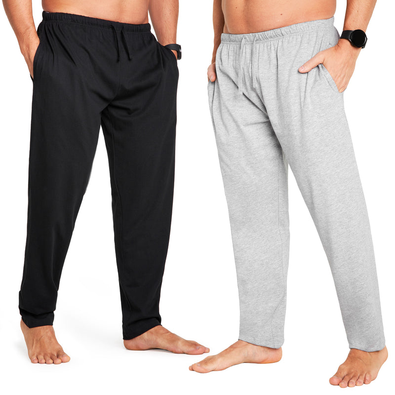 CityComfort Mens Pyjama Bottoms - Jersey Lounge Pants - Drawstring Waist - Get Trend