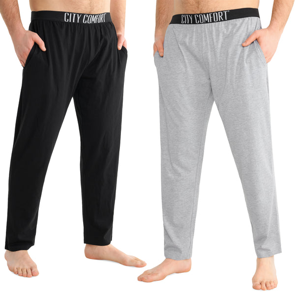 CityComfort Mens Pyjama Bottoms - Elasticated Waist