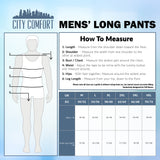 CityComfort Mens Pyjama Bottoms - Jersey Lounge Pants with Pockets, Pack of 2