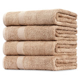 CityComfort Bath Towels Set of 4, 100% Cotton 550 GSM Absorbent Bathroom Towels