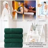 CityComfort Bath Towels Set of 4, 100% Cotton 550 GSM Absorbent Bathroom Towels