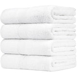 CityComfort Bath Towels Set of 4, 100% Cotton 550 GSM Absorbent Bathroom Towels