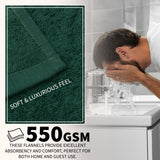 CityComfort Face Towels Set of 12, 100% Cotton 550 GSM Absorbent Bathroom Towels