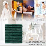 CityComfort Face Towels Set of 12, 100% Cotton 550 GSM Absorbent Bathroom Towels