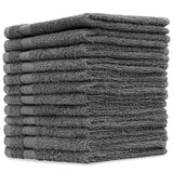 CityComfort Flannels Pack of 12 Face Towels 100% Cotton 550 GSM 30x30cm Highly Absorbent Soft Wash Cloth Household Essentials