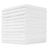 CityComfort Flannels Pack of 12 Face Towels 100% Cotton 550 GSM 30x30cm Highly Absorbent Soft Wash Cloth Household Essentials