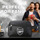 Arsenal F.C. Toiletry Bags for Men, Hanging Travel Wash Bag with Zipped Pockets - Get Trend