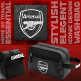 Arsenal F.C. Toiletry Bags for Men, Hanging Travel Wash Bag with Zipped Pockets - Get Trend