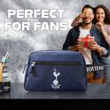 Tottenham Hotspur F.C. Toiletry Bags for Men, Hanging Wash Bag with Zipped Pocket