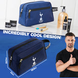 Tottenham Hotspur F.C. Toiletry Bags for Men, Spurs Hanging Travel Wash Bag with Pockets - Get Trend